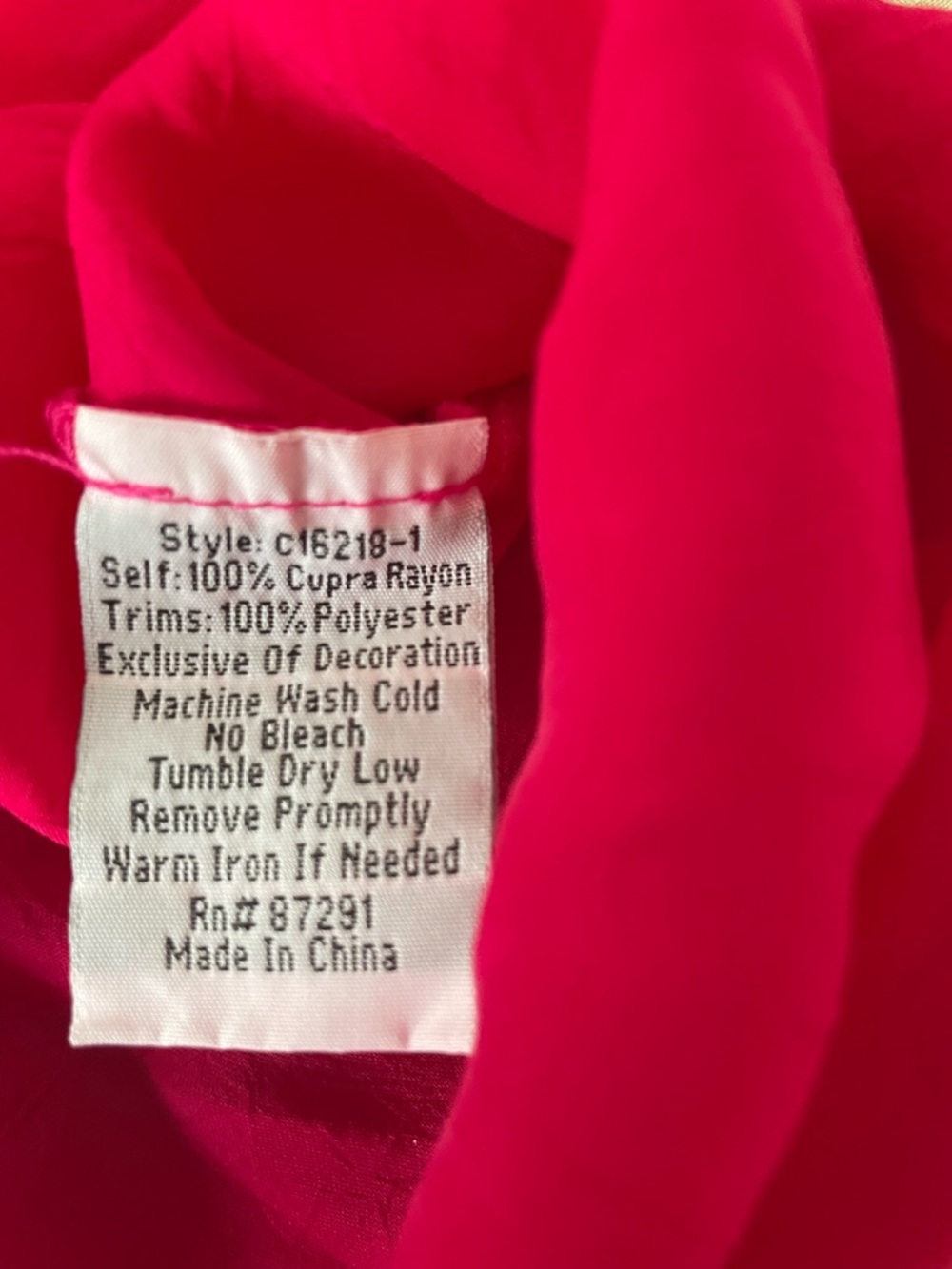 Johnny Was Hot Pink Fuchsia Embroidered Fuchsia Boho Tunic Top Blouse M - Picture 9 of 13